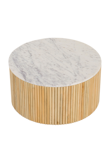 Mango Wood Base Coffee Table | OROA Modern Cambridge