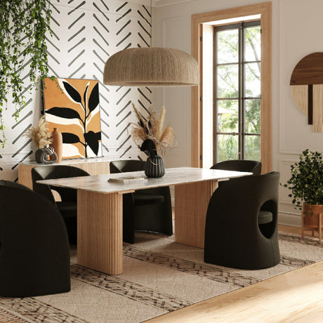   White Marble Dining Table | Oroa.com