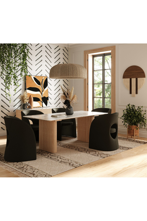 White Marble Dining Table | OROA Modern Cambridge | Oroa.com