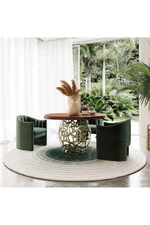 Round Solid Acacia Dining Table | OROA Modern Taylor | Oroa.com