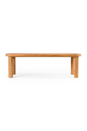Outdoor Natural Teak Dining Table | OROA Modern Kamari | Oroa.com