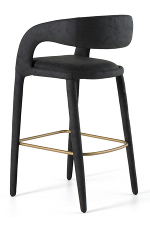 Leatherette Upholstered Bar Chair | OROA Modern Faerron | Oroa.com