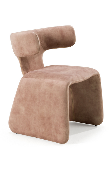 Asymmetrical Velvet Dining Chair | OROA Modern Bergman | Oroa.com