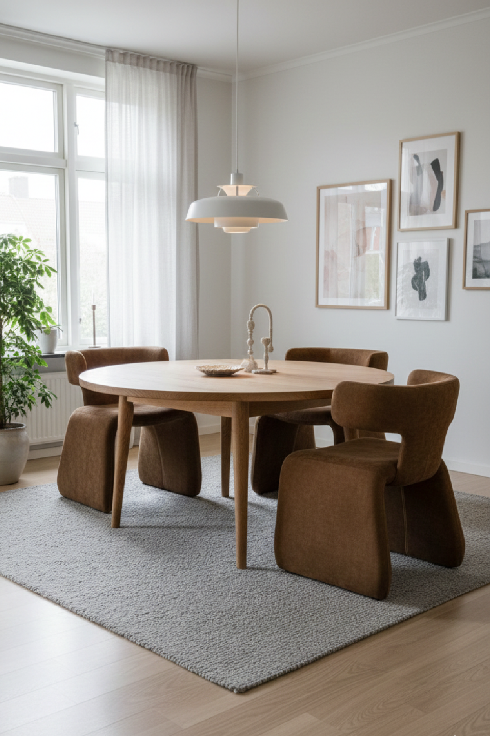   Asymmetrical Velvet Dining Chair | Oroa.com