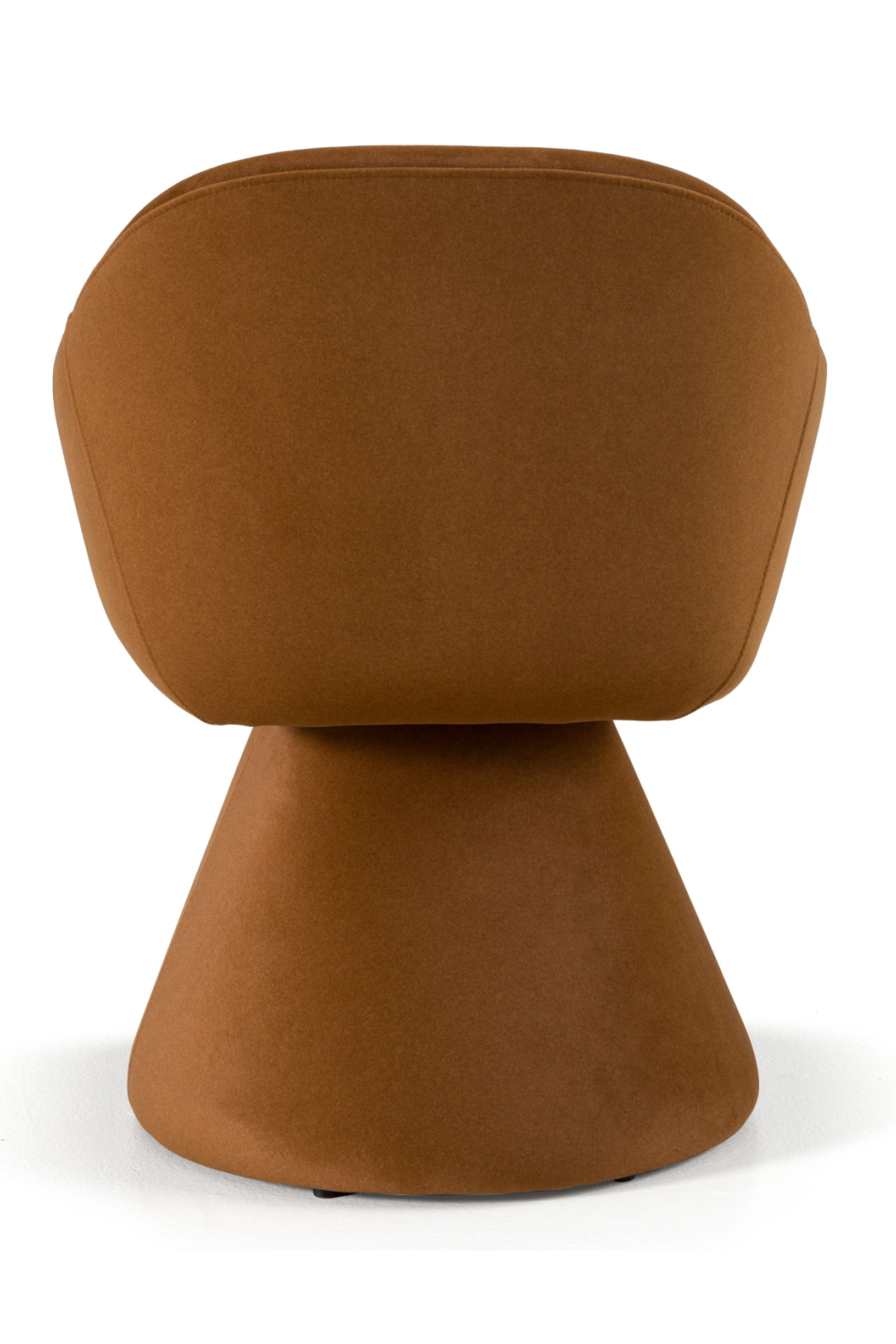 Brown Fabric Swivel Dining Chair | OROA Modern Risa | Oroa.com