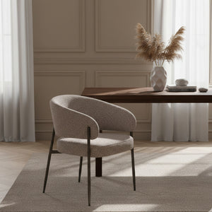   Gray Curved Dining Chair | Oroa.com