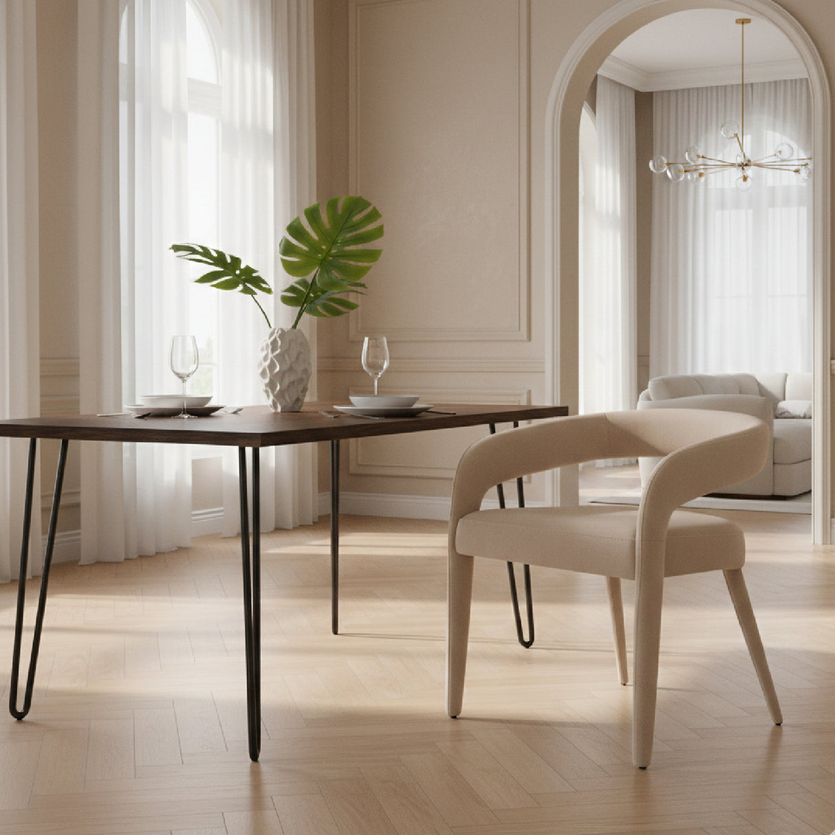   Fabric Upholstered Dining Chair | Oroa.com