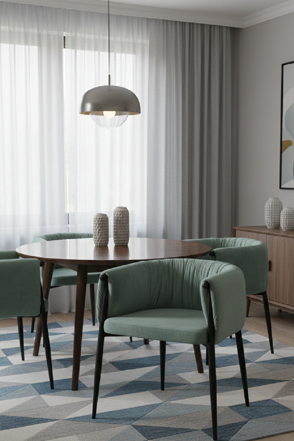 Light Green Velvet Dining Chair | OROA Modern Belcaro | Oroa.com
