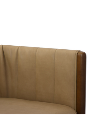 Tan Vegan Leather Dining Chair | OROA Modern Elati | Oroa.com