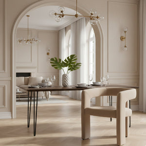 Curved Cut-Out Dining Chair | OROA Modern Cherish