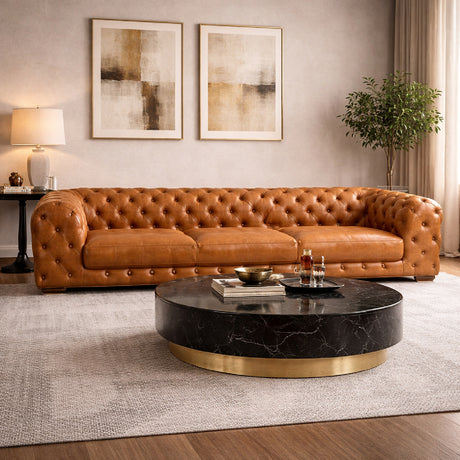   Tufted Leather Sofa | Oroa.com