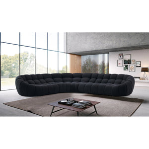   Black Tufted Sectional Sofa | Oroa.com