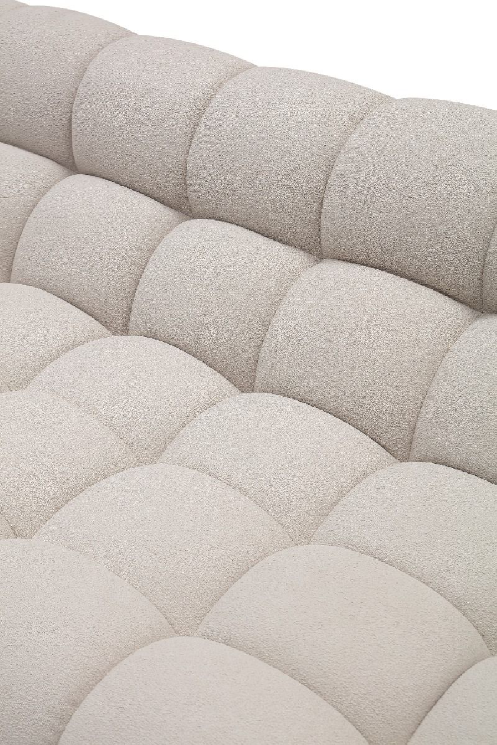 Beige Tufted Curved Sectional Sofa | OROA Modern Yolonda | Oroa.com