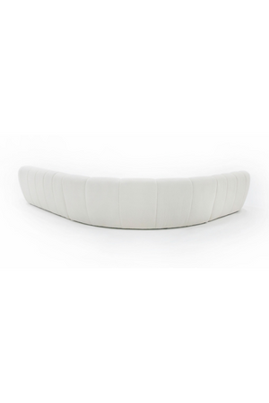 White Curved Sectional Sofa | OROA Modern Yolonda | Oroa.com
