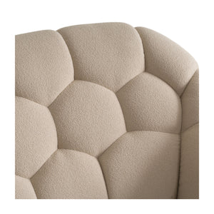 Hexagonal Tufted King Bed | OROA Modern Yolonda