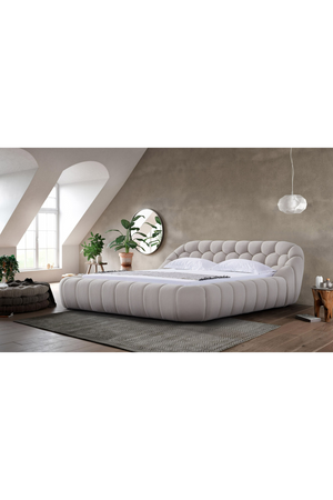 Hexagonal Tufted Queen Bed | OROA Modern Yolonda | Oroa.com