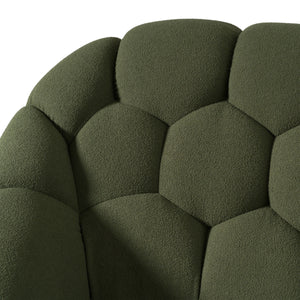 Green Hexagonal Tufted Bed | OROA Modern Yolonda | Oroa.com
