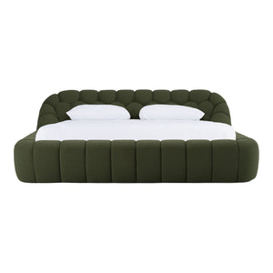 Green Hexagonal Tufted Bed | OROA Modern Yolonda | Oroa.com