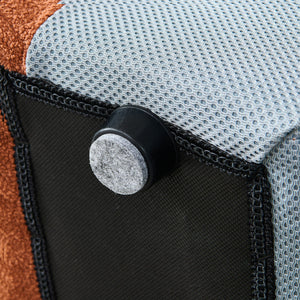 Orange Hexagonal Tufted Bed | OROA Modern Yolonda | Oroa.com