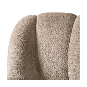   Tan Upholstered Panel Headboard Bed | Oroa.com