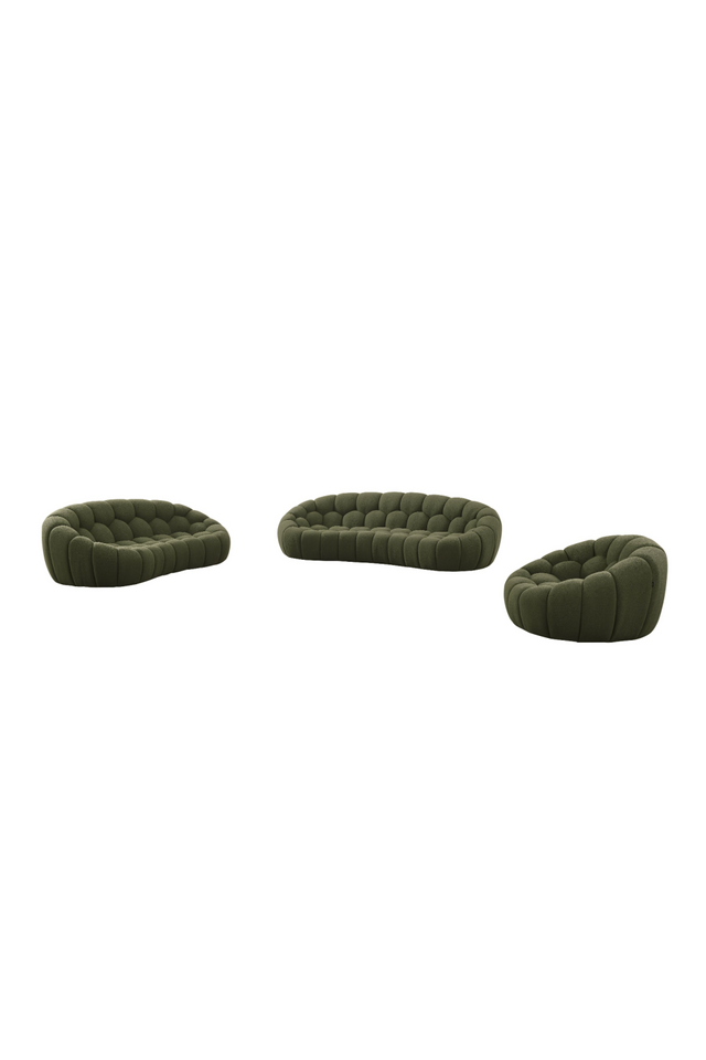 Green Tufted Sofa Set | OROA Modern Yolonda | Oroa.com