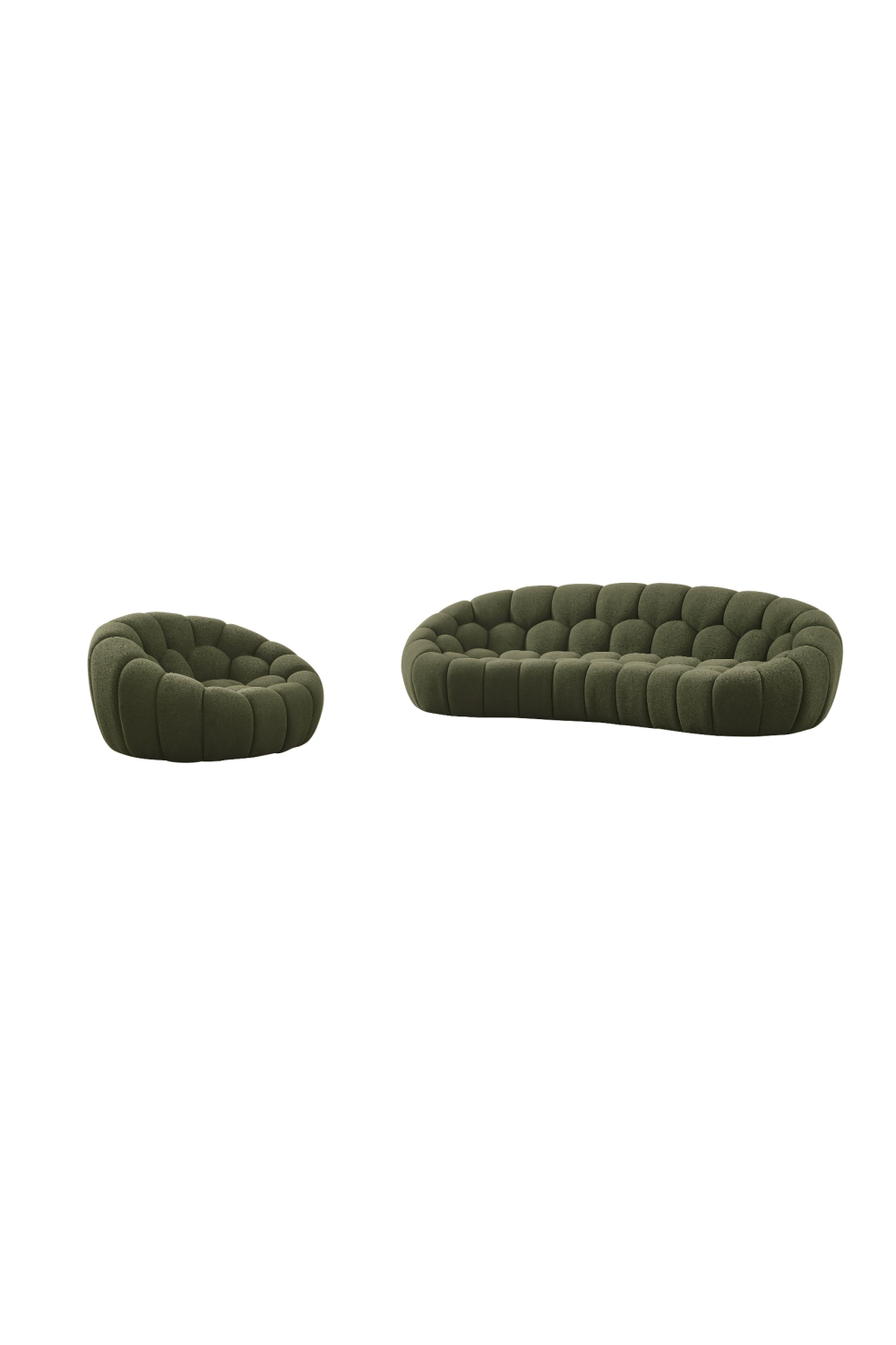 Green Tufted Sofa Set | OROA Modern Yolonda | Oroa.com