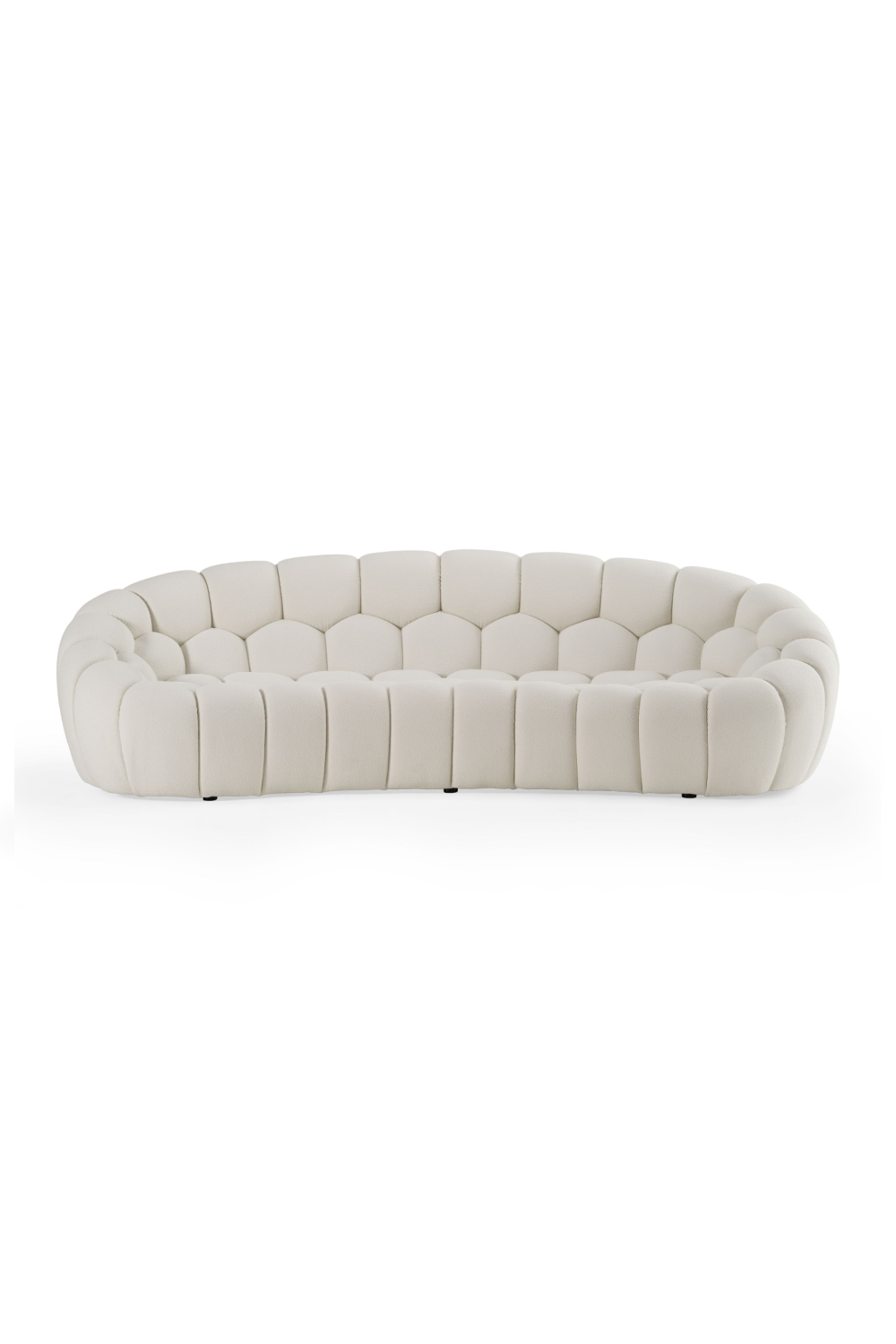 Hexagonal-Tufted Curved Sofa | OROA Modern Yolonda | Oroa.com