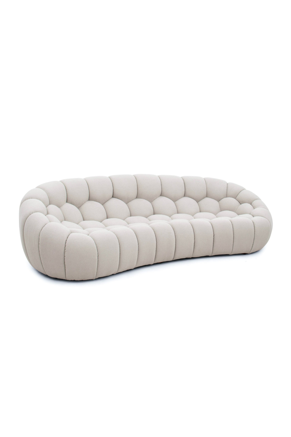 Hexagonal-Tufted Curved Sofa | OROA Modern Yolonda | Oroa.com