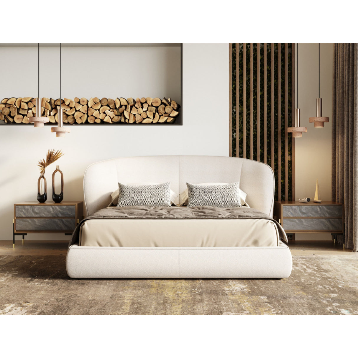   Fabric Upholstered Bed | Oroa.com