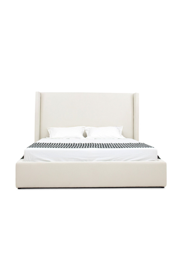 White Teddy Fabric Bed | OROA Modern Byrne | Oroa.com