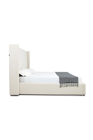 White Teddy Fabric Bed | OROA Modern Byrne | Oroa.com