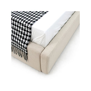   Beige Panel Headboard Bed | Oroa.com