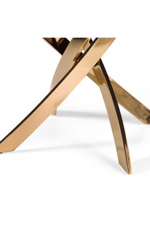 Textured Brown Glass Dining Table | OROA Modern Pyrite | Oroa.com