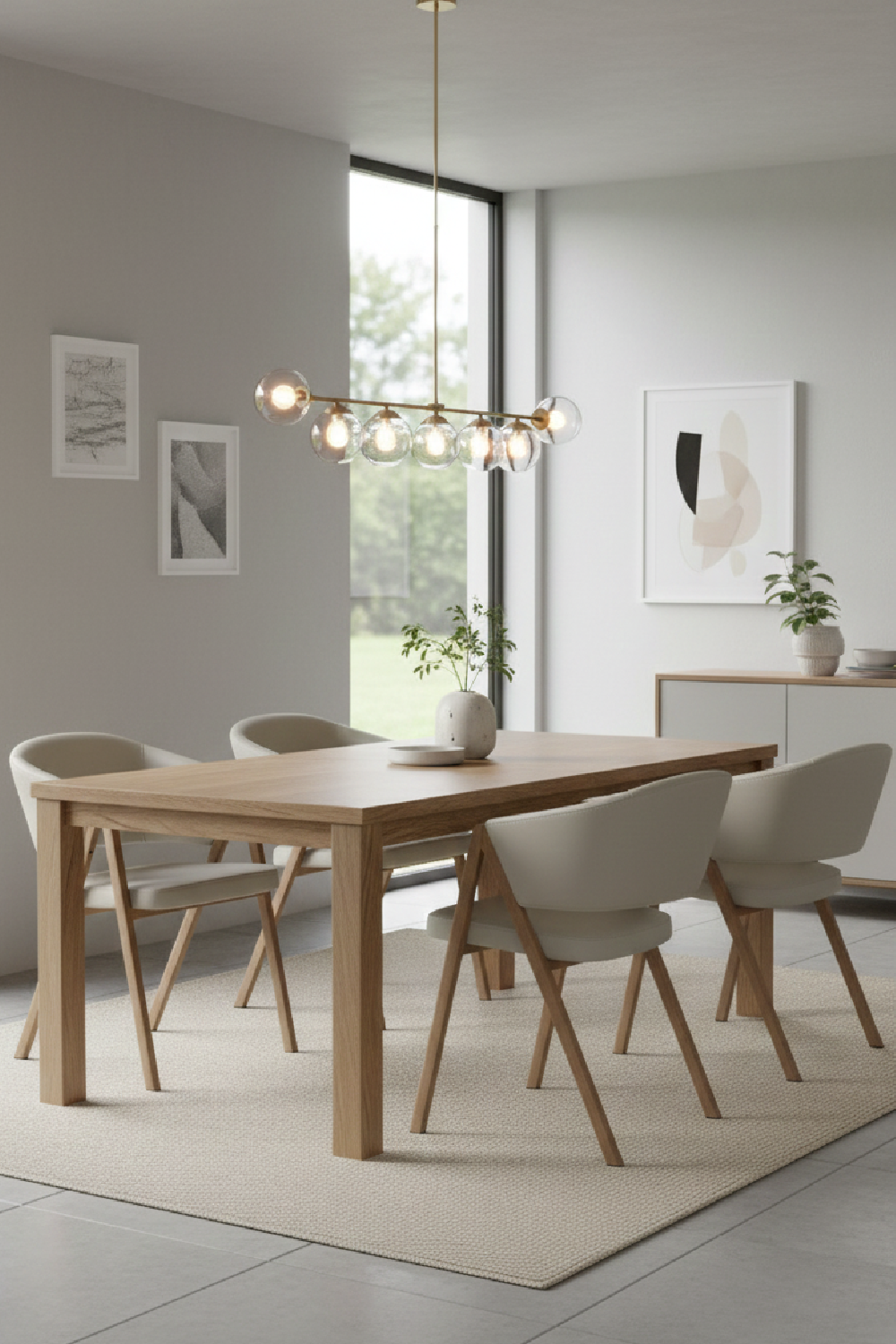 Curved Vegan Leather Dining Chairs (2) | OROA Modern Marcus | Oroa.com