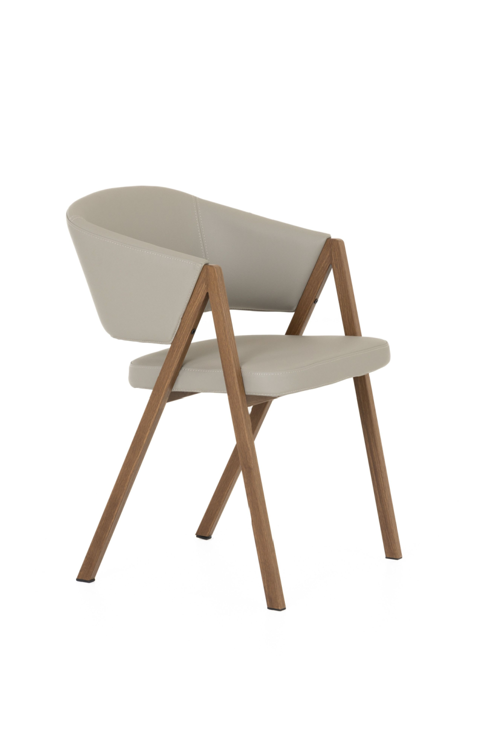 Curved Vegan Leather Dining Chairs (2) | OROA Modern Marcus | Oroa.com