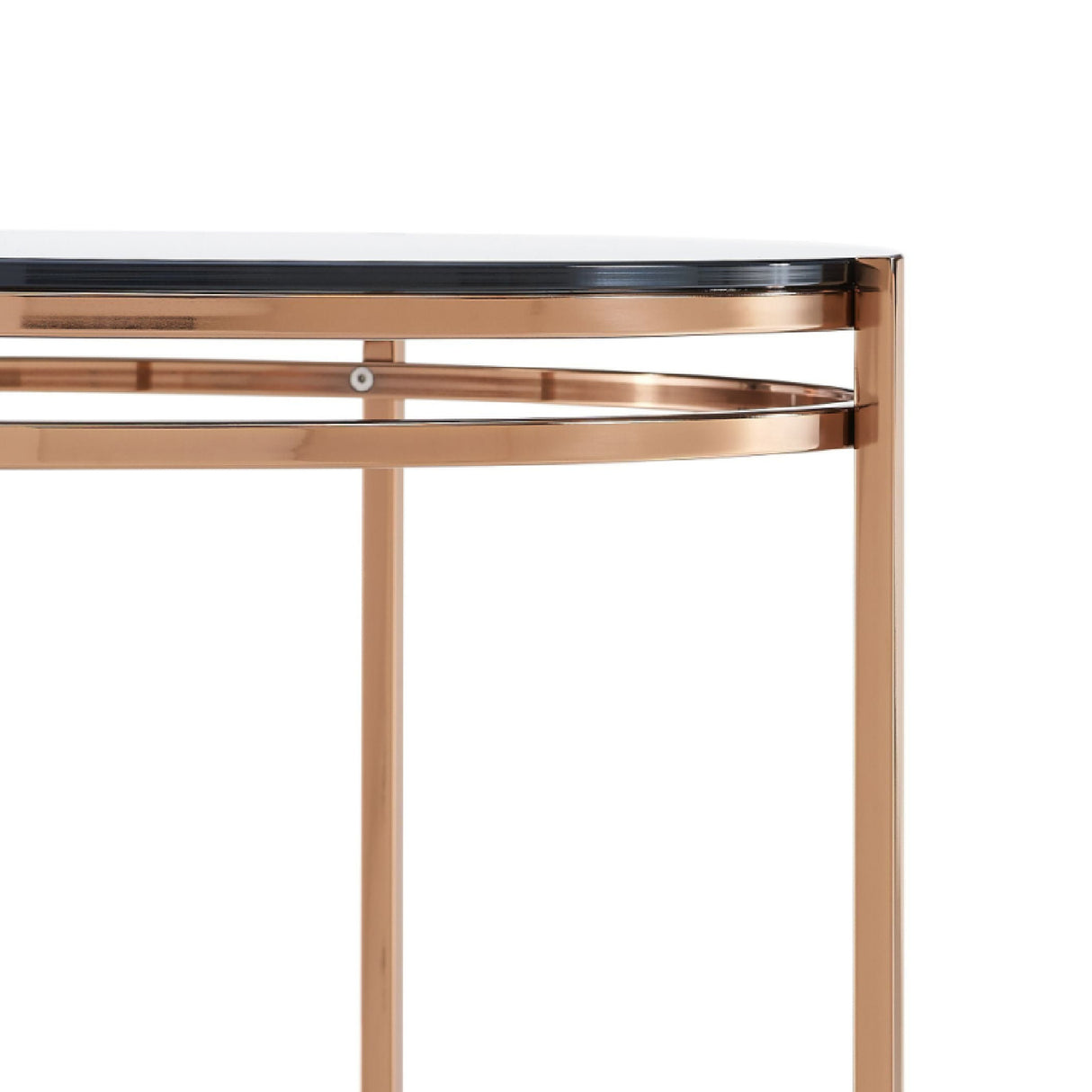   Smoked Glass Round End Table | Oroa.com