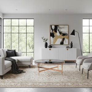   Round Smoked Glass Coffee Table | Oroa.com