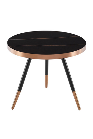 Round Black Ceramic Coffee Table S | OROA Modern Cayson | Oroa.com