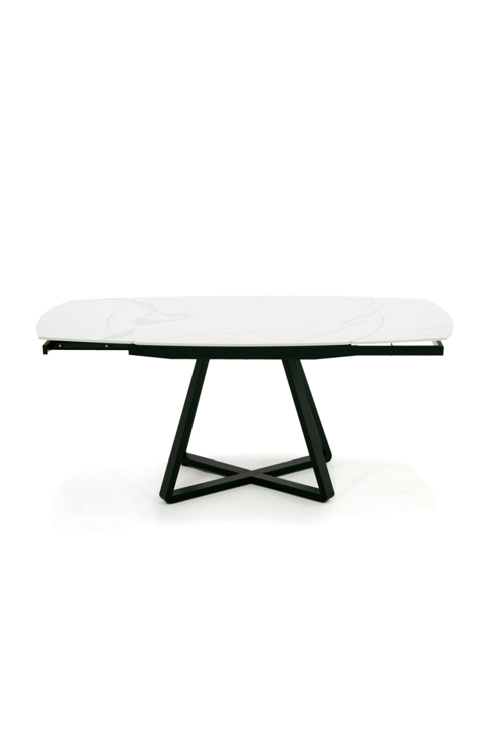 White Ceramic Extendable Dining Table | OROA Modern Cofrey | Oroa.com