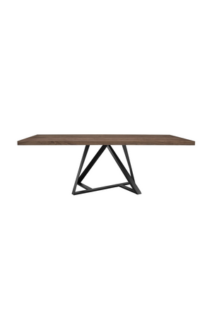 Wooden Top Industrial Dining Table | OROA Modern Keanna | Oroa.com