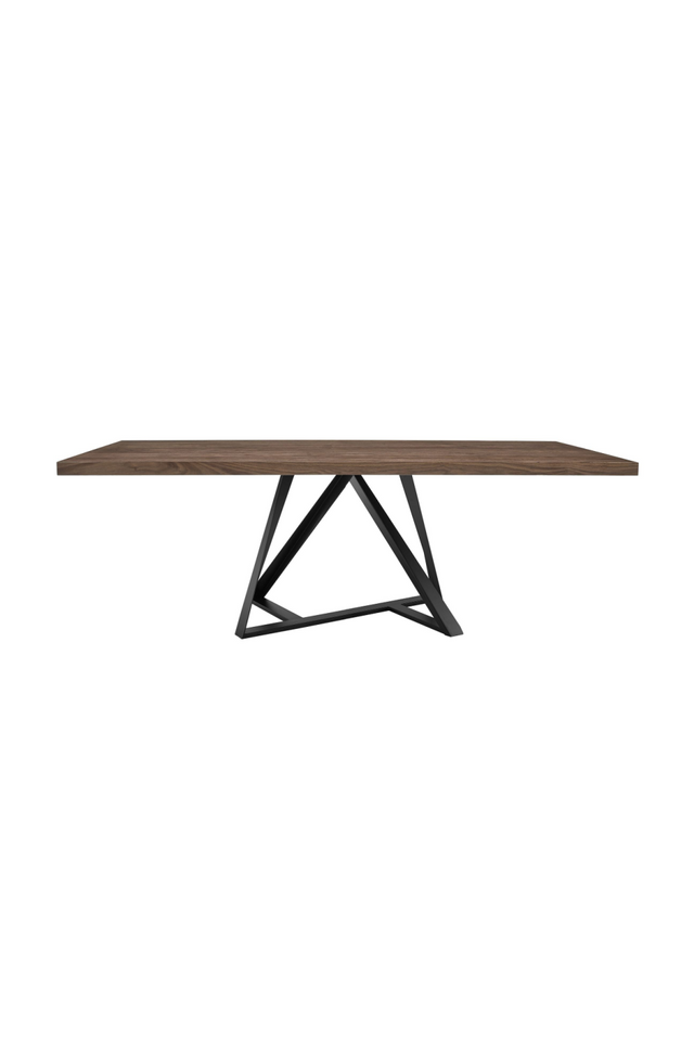 Wooden Top Industrial Dining Table | OROA Modern Keanna | Oroa.com