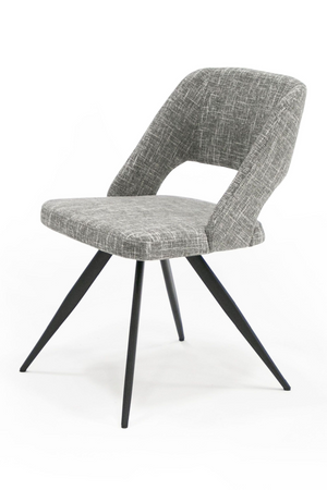Cutout-Back Gray Dining Chairs (2) | OROA Modern Palmer | Oroa.com