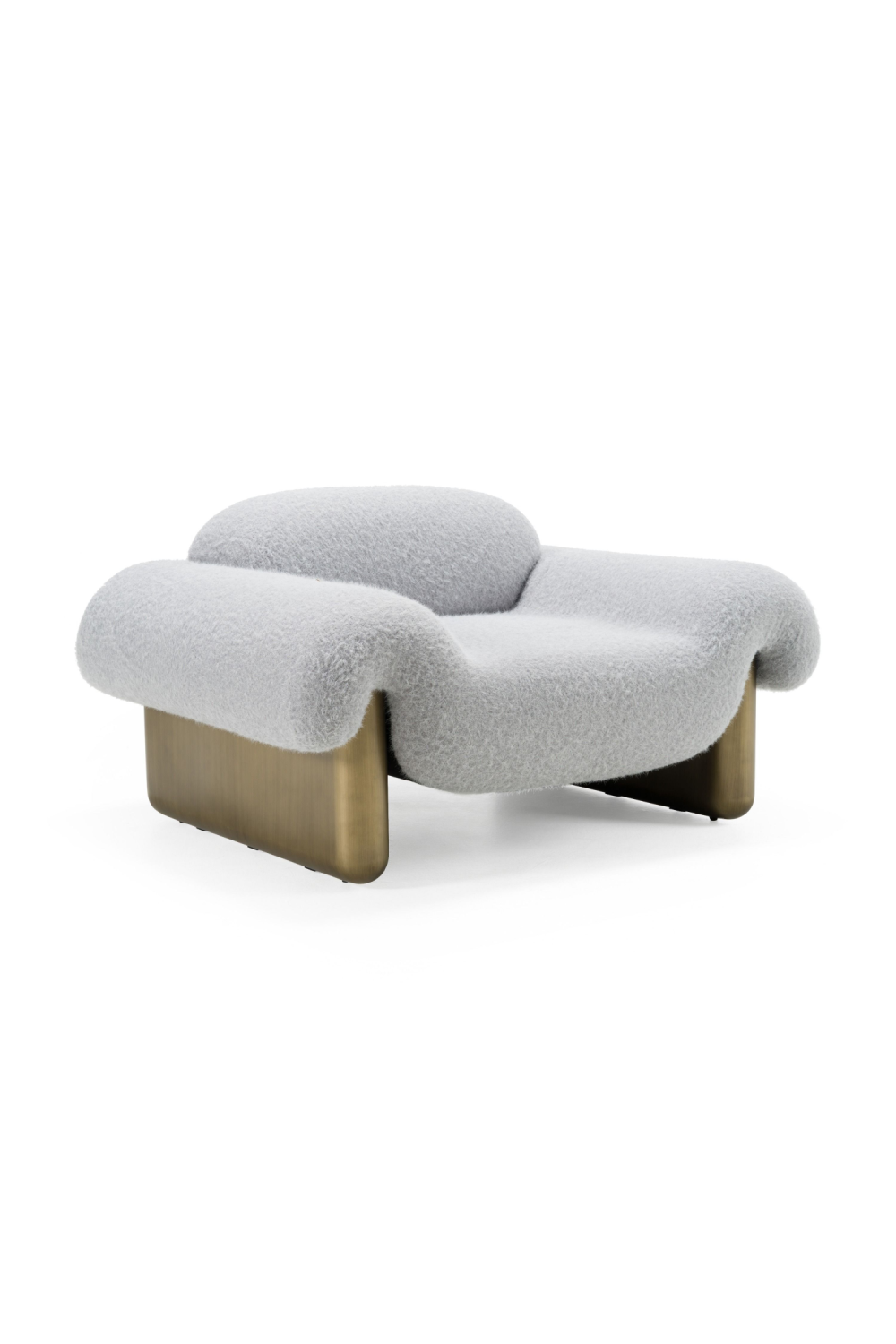 Gray Rounded Arm Accent Chair | OROA Modern Imagine | Oroa.com