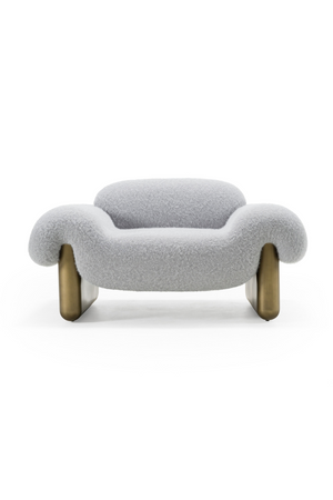 Gray Rounded Arm Accent Chair | OROA Modern Imagine | Oroa.com