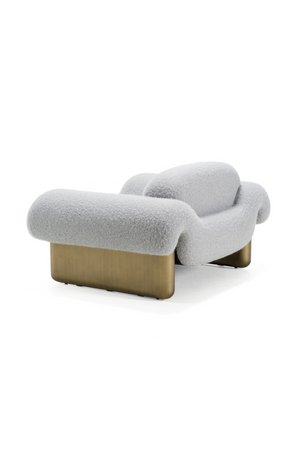 Gray Rounded Arm Accent Chair | OROA Modern Imagine | Oroa.com