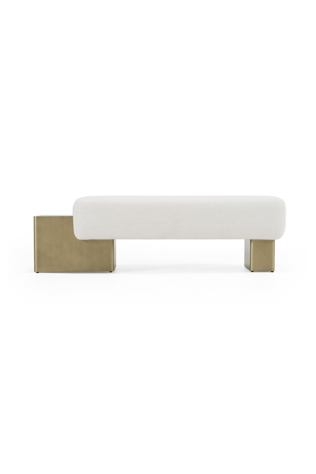 White Fabric Bench | OROA Modern Triumph | Oroa.com