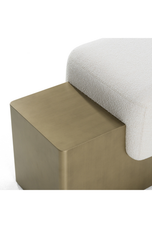 White Fabric Bench | OROA Modern Triumph | Oroa.com