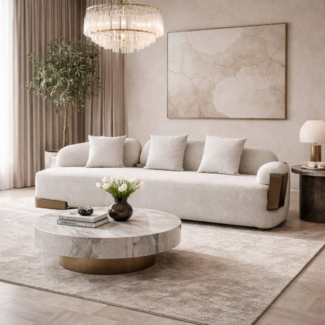   White Single-Armed Sofa | Oroa.com