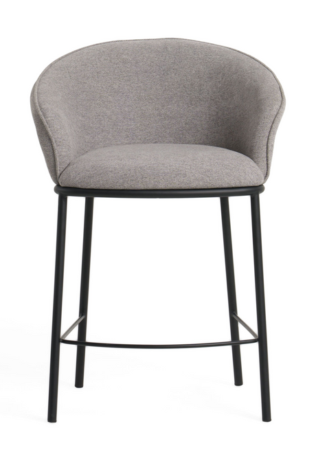 Gray Curved Counter Stool | OROA Modern Rumi | Oroa.com