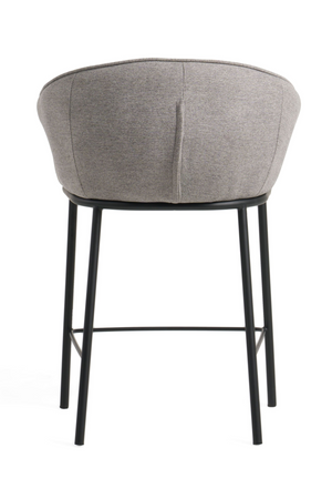 Gray Curved Counter Stool | OROA Modern Rumi | Oroa.com